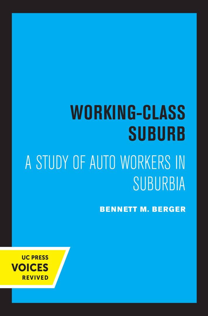 Cover image for Working-Class Suburb ISBN 9780520317949